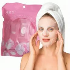 Kit 12 un Máscaras Desidratadas Descartável para Limpeza Facial e Skincare Profissional