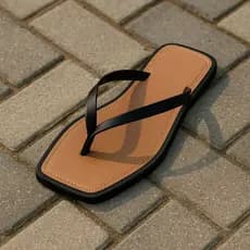 Sandália Chinelo Feminino Rasteira Bico Quadrado Slim Delicada Moderna Confortável Dia a Dia