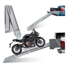 Rampa Dobrável para Moto 2.2m Até 350kg - Resistente para Carregar Motos e Quadriciclos