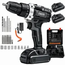 POWERX Furadeira Parafusadeira 48V Potente com 2 Baterias Maleta Reforçada e Jogo Completo de Acessórios