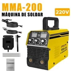 Máquina de Solda Inversora MMA 200 IGBT 110V/220V Portátil Profissional