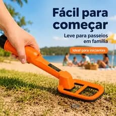Detector de metais portátil IP68 à prova d'água alta sensibilidade para aventura ao ar livre