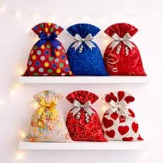 Saco de presente neutro estampado kit 50 unidades 20x29 25x36 30x44 embalagem versátil lembrancinha colorido