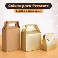 Kit 20 Caixas de Papel Premium Escolha o Modelo Presente Doces Lembrancinha Colorido Luxo