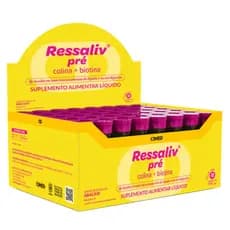 Ressaliv Pré Cimed 48 Flaconetes Suplemento Alimentar Líquido Vitaminas Complexo B, Colina e Biotina