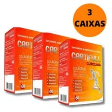 Colágeno Tipo 2 com Cúrcuma 500mg Cápsulas Suplemento Cartifull