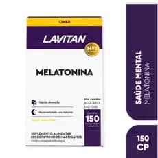 Lavitan Melatonina Sabor Maracujá 150 comprimidos Cimed