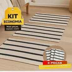 Kit 3 Tapetes Capacho Mandacaru – Conforto e Estilo para Suas Portas, Corredores e Lavanderia