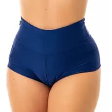 Short Hot Pants Canelado Tecido Suplex Wander Alta Compressão Cós Alto Zero Transparência