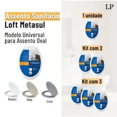 Assento San Tampa Vaso Oval Sanitario Universal Redondo Deca Incepa Icasa Lorenzetti Tampa Privada