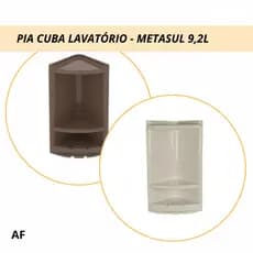 Cantoneira Metasul de Plástico Porta Cremes e Sabonetes Cosméticos para Banheiro, Salas e Lavabos