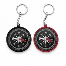 Chaveiro Bússola Metal Portátil Para Camping Trilha Escotismo Caminhada Sobrevivência Navegação