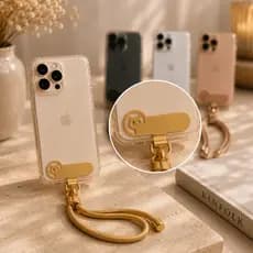 Conector Clip De Suspensão Formato Gatinho Para Celular Metal 360°