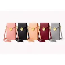 Mini Bolsa Transversal Smart Com Visor Celular Touch Luxo Cores Diversas