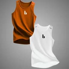 KIT 2 Regatas Masculinas DryFit Lisa Clássica Dryfitness Regatas P/Academia Masculina Confortável