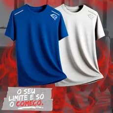 Camiseta Dryfit Masculina Estampada Refletiva Esportiva Cores Variadas
