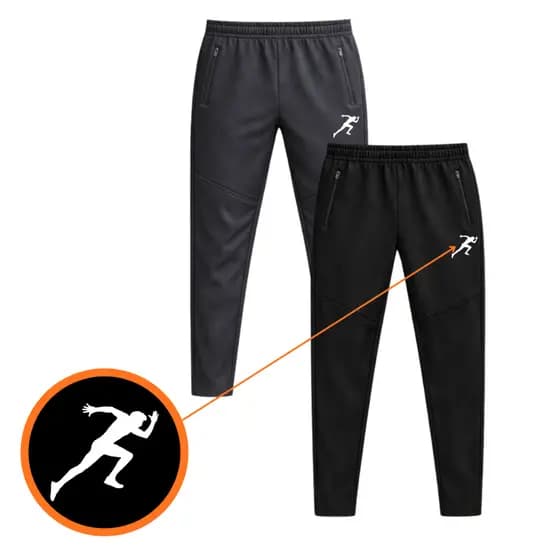 Kit 2 Calças Chimpa Masculina Academia Estampada Dry Fit Treino Fitness Bolso Zíper