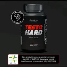 Testo Hard For Man 120 Cáps - Suplemento p/ Energia, Vigor e Massa Muscular - Original Quantum Nutrition