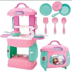Mini Cozinha Infantil A Casa Mágica Da Gabby Maleta 2 Em 1 Brinquedo Infantil Menina Com Acessórios Completa Presente ✨