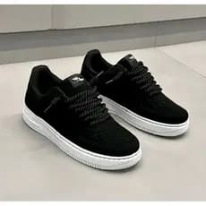 Tênis Casual Masculino Feminino Camurça Cadarço Trançado Drip Streetwear