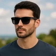 Óculos de Sol Quadrado Unissex  Proteção UV400  + CASE