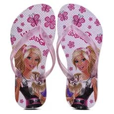 Chinelo Infantil Menina Barbie Delicado Super Macio Resistente Antiderrapante Barato