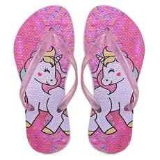 Chinelo Infantil Menina Unicórnio Delicado Super Macio Resistente Antiderrapante Barato