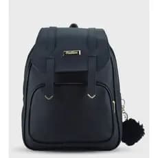 Mochila Feminina Moderna Bolsa com Alça Regulavel Estilosa + Chaveiro Pompom
