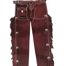 Calça de Couro Camurça Especial Fechada
