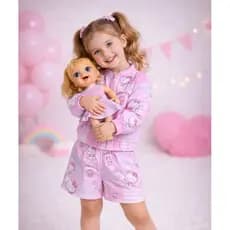 Conjunto Infantil Bomber (corta vento) 01 ate 10 anos - Estampas variadas - Conjunto menina - conjunto feminino infantil