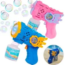Brinquedos com espuma automática com luzes, armas de brinquedo, brinquedos para praia e atividades ao ar livre