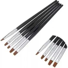 5 Unidades/Pacote Canetas Pincel De Resina Moldando Escova Composta Adesiva De Silicone Cabeça de brown