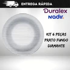 Kit 6 Pratos Fundos Duralex Diamante -  Nadir