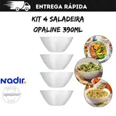 Kit 4 Saladeira Opaline 390ml - Nadir