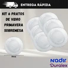 Kit 6 Pratos Sobremesa Duralex Primavera -  Nadir