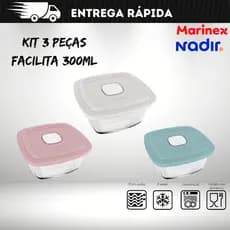 Kit 03 Peças Facilita 300ml - Marinex / Nadir