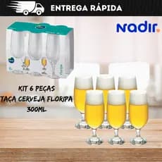 Jogo de Taças Floripa com 6 peças 300ml - Nadir