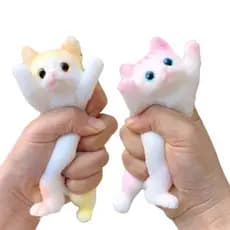 Taba Squishy Fofo Divertido Anti-estress Gatinho Fidget Toy Antiestresse Kawaii Colecionável