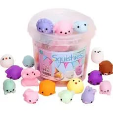 KIT 10/20/30Squishy Bichinho Macio Fofo de Apertar Anti Stress Mochi De Brincar Pop It Fidget Super Divertido
