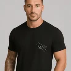 Camiseta Dia Dos Pais algodão estampada mensagem no peito esquerdo  Camisa Fio 30.1  Casual Estilosa