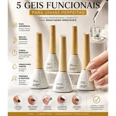 Preparadores para Alongamento e Esmalte em Gel | Linha Profissional MR NAIL | 5 Géis Profissionais Alta Durabilidade