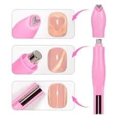Caneta Imã Magnética 3 em 1 Para Unhas Efeito Olho de Gato | Nail Art Profissional Fácil Rápido e Prático