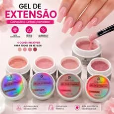 Gel Construtor UV/LED Bella Rosa 15g | 4 Cores Exclusivas | Autonivelante | Não Escorre | Alongamento Profissional