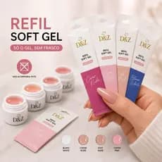 Refil Gel Hard Control D&Z 15g Gel Construtor para Alongamento de Unhas | Alta Resistência, Autonivelante e Profissional