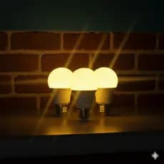 Kit 3 lâmpada de led/ lâmpada amarela/ 9W ou 7W 3000k Bivolt/ lâmpadas de led para casa/ iluminação