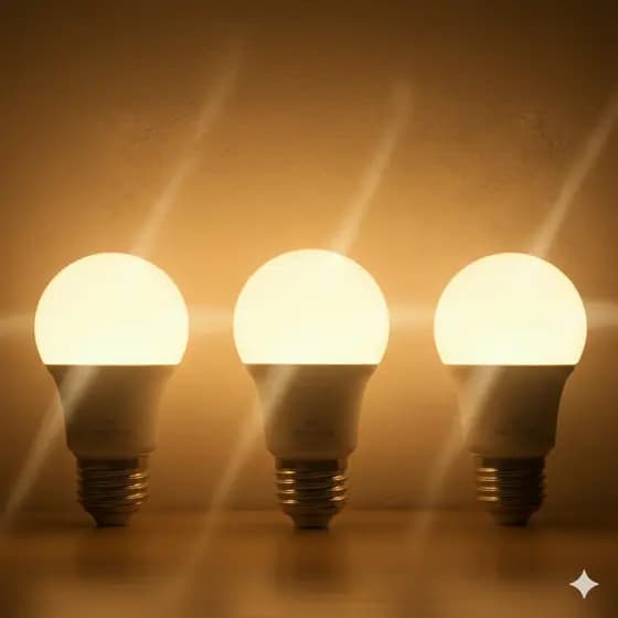 Kit 3 lâmpada de led amarela / iluminação/ lâmpada amarela / 9W ou 7W 3000k Bivolt / lâmpadas de led