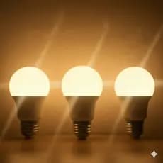 Kit 3 lâmpada de led amarela / iluminação/ lâmpada amarela / 9W ou 7W 3000k Bivolt / lâmpadas de led