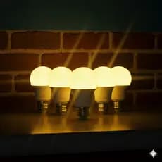 Kit 5 lâmpada de led 9W ou 7W 3000k Bivolt / iluminação/ lâmpada amarela / lâmpadas de led para casa