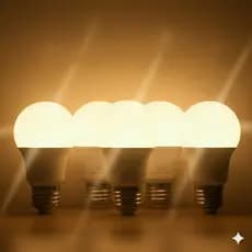 Kit 5 lâmpada de led amarela / iluminação/ lâmpada amarela / 9W ou 7W 3000k Bivolt / lâmpadas de led