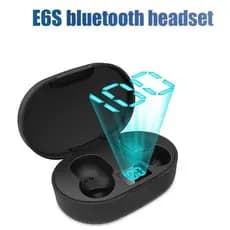 Fone De Ouvido Sem Fio E6s Bluetooth 5.0 Tws Com Tela LED Digital